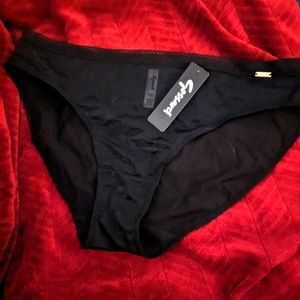 Gossard Glossies Size L Black NWT